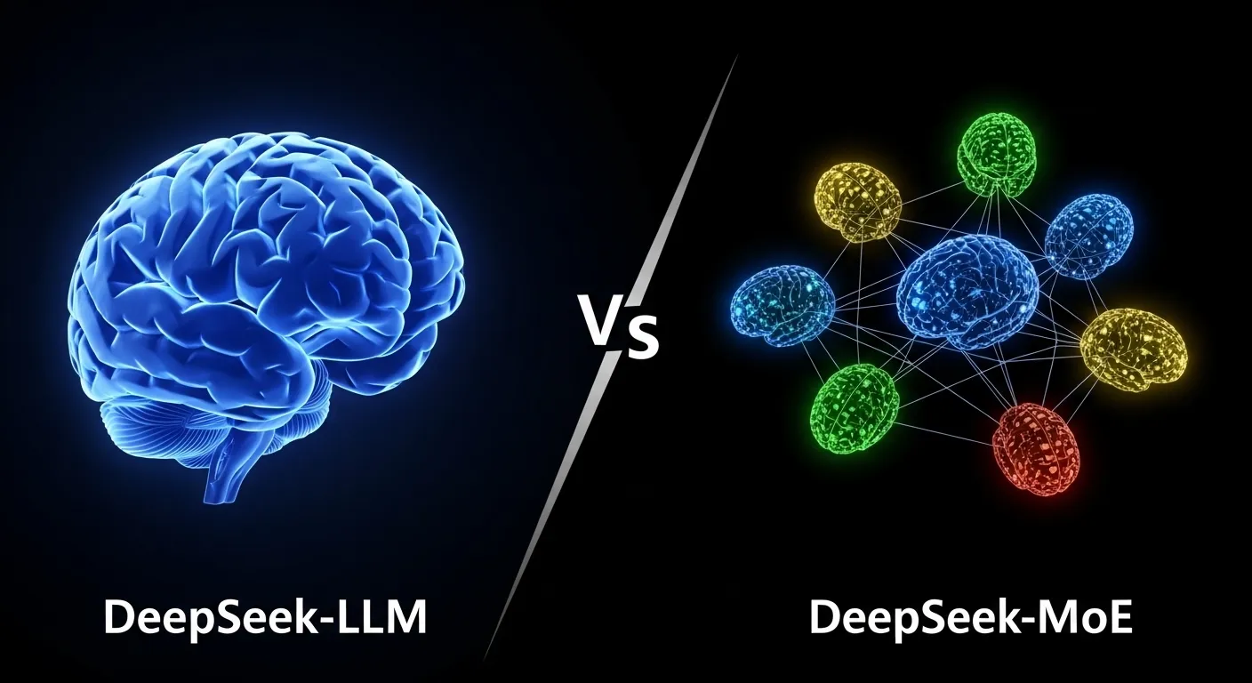 DeepSeek‑LLM VS DeepSeek‑MoE