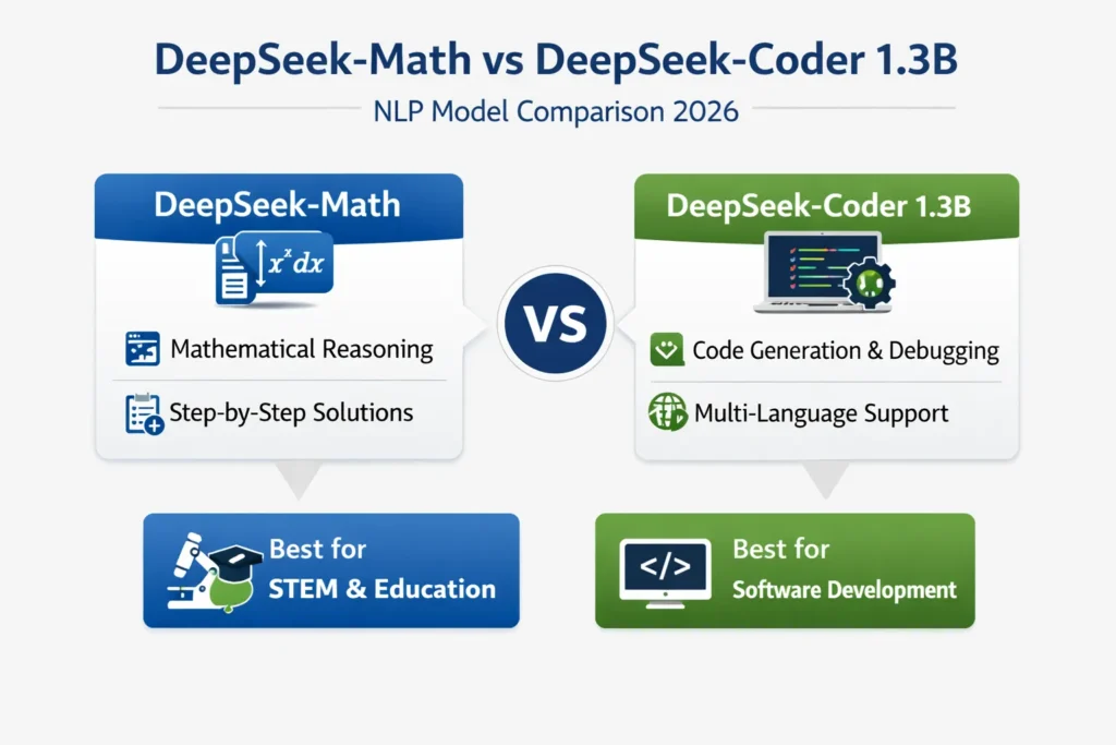 DeepSeek‑Math VS DeepSeek-Coder 1.3B