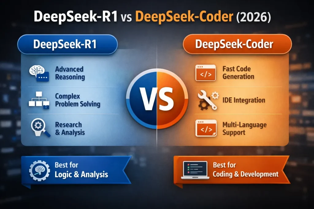 DeepSeek‑R1 VS DeepSeek‑Coder