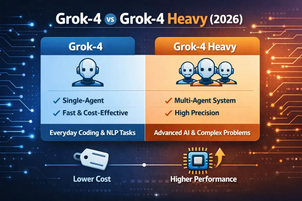 Grok-4 VS Grok-4 Heavy
