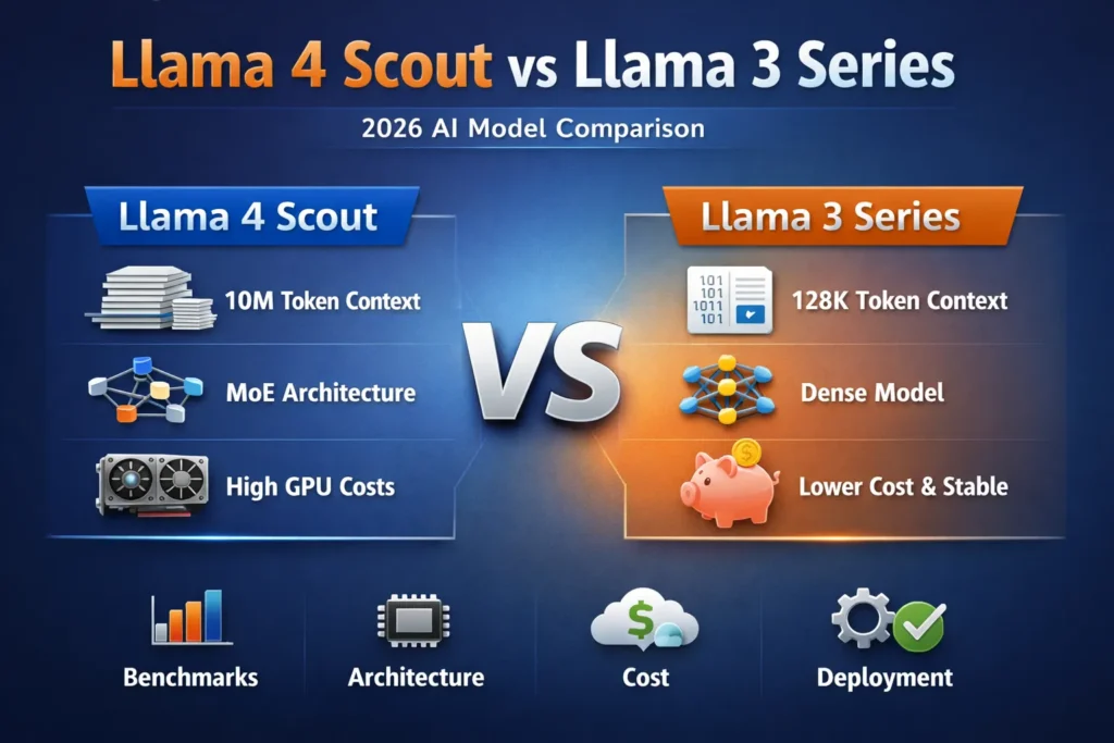 Llama 4 Scout VS Llama 3 Series