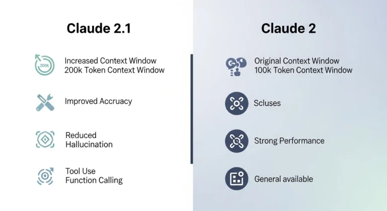 Claude 2.1 VS Claude 2 features
