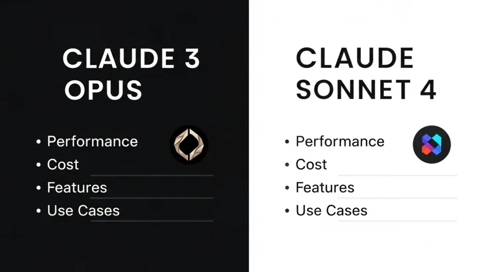 Claude 3 Opus VS Claude Sonnet 4