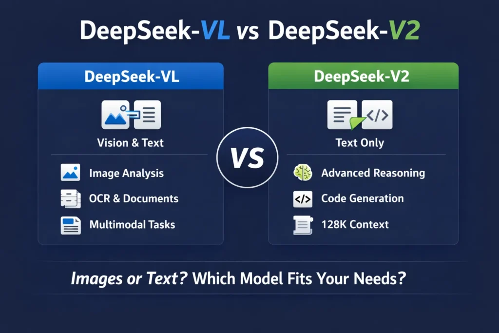 DeepSeek‑VL  VS DeepSeek‑V2