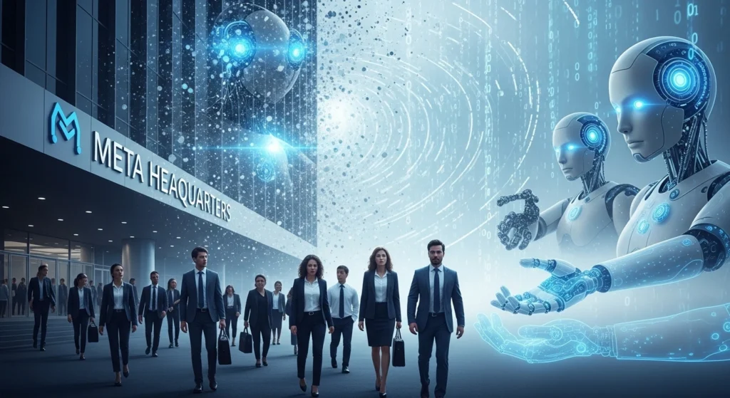 Meta AI layoffs 2026 showing job cuts, automation impact, and tech workforce changes