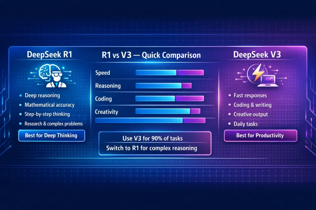 DeepSeek R1 vs V3,