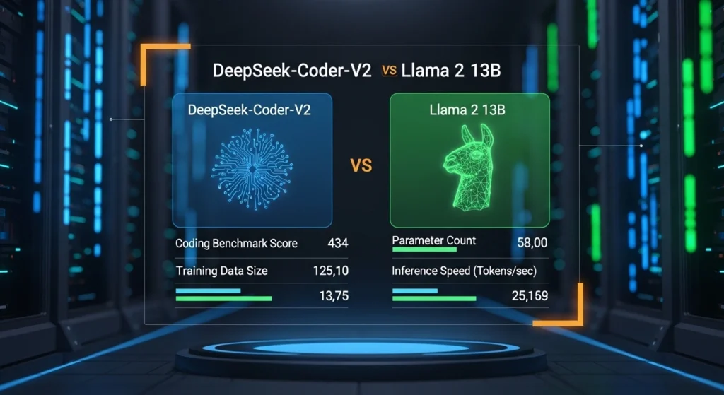 DeepSeek‑Coder‑V2 VS Llama 2 13B
