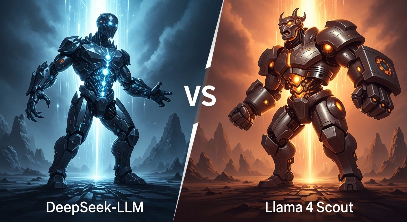 DeepSeek‑LLM VS Llama 4 Scout