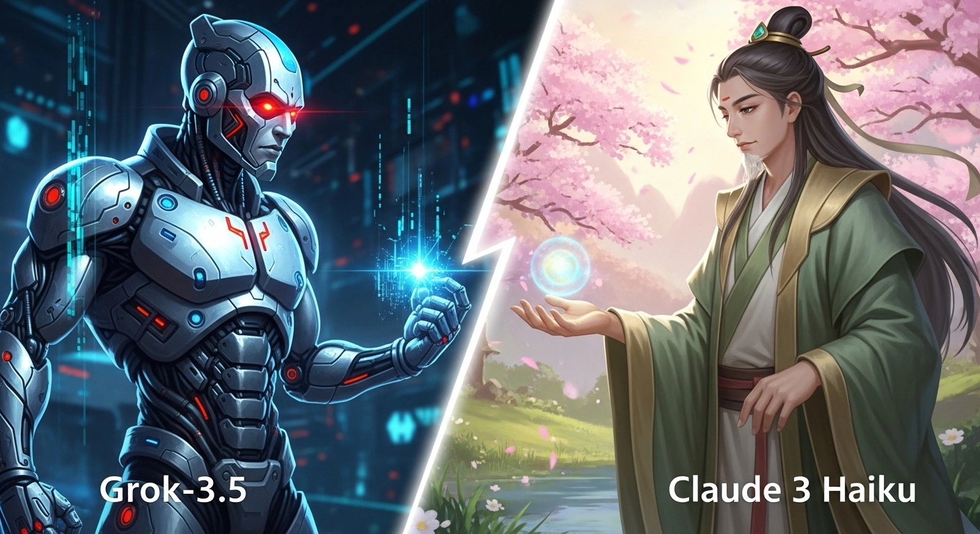 Grok-3.5 VS Claude 3 Haiku