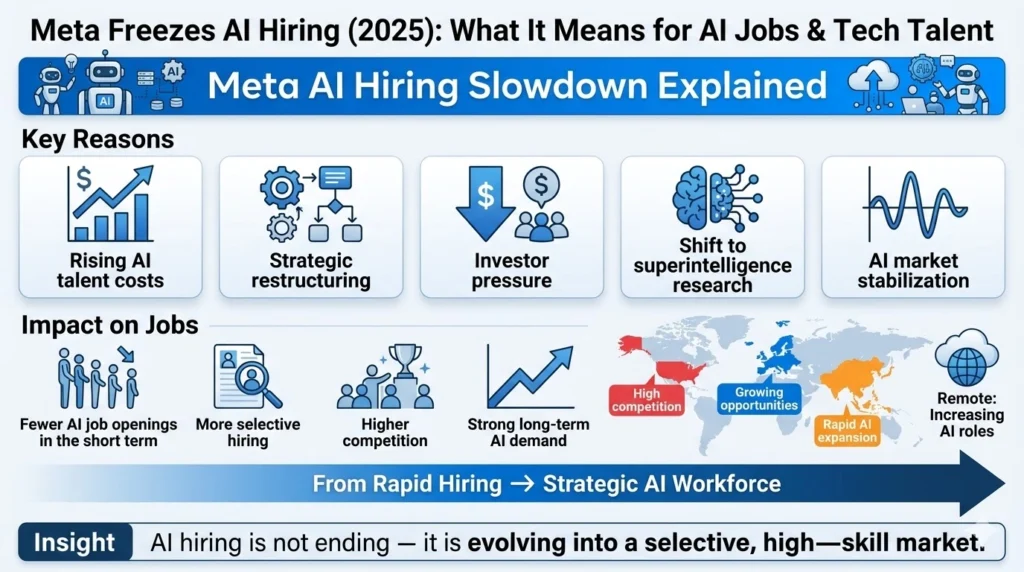 Meta Freezes AI Hiring