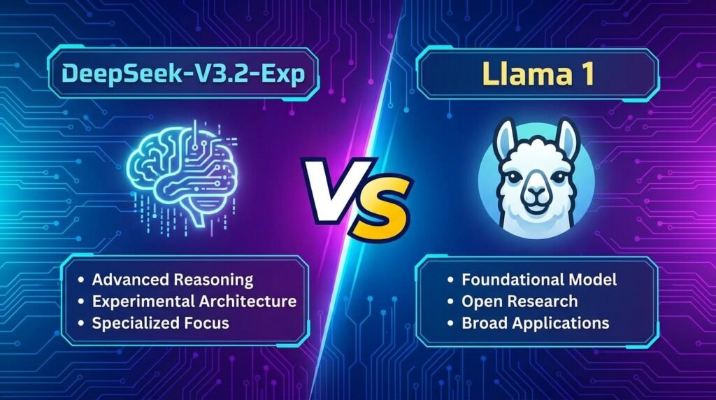 DeepSeek‑V3.2‑Exp VS Llama 1