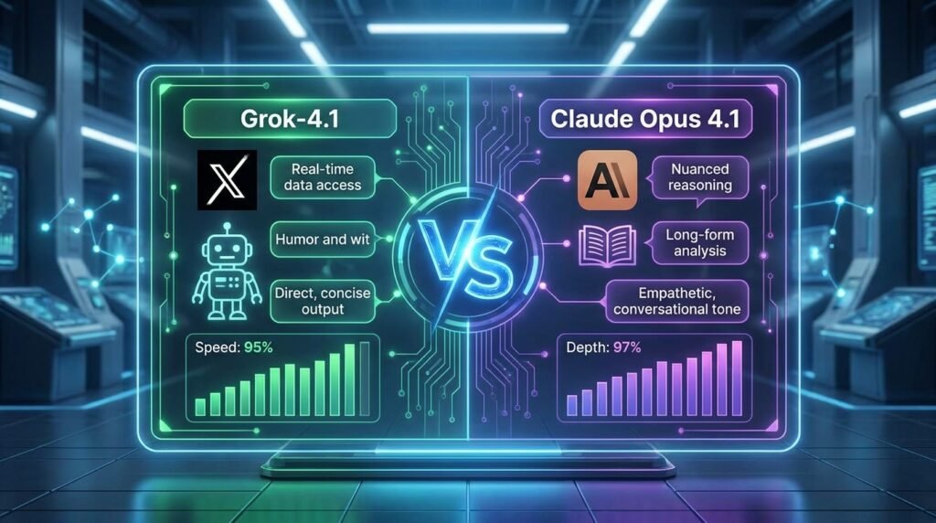Grok-4.1 VS Claude Opus 4.1