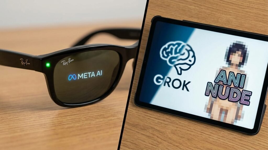 Meta AI Ray Ban vs Grok ani Nude