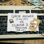 broken keyboard grok answer VS Claude 2 pricing
