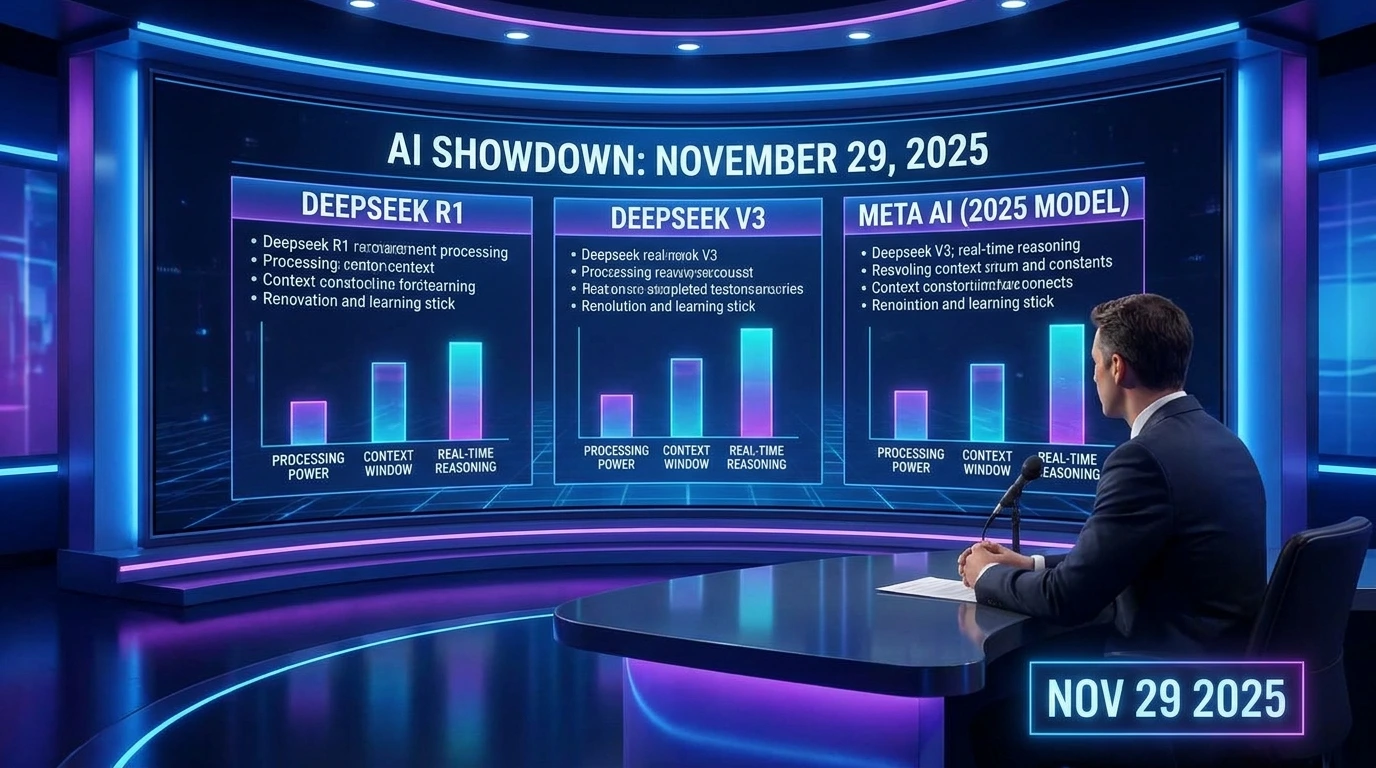 deepseek r1 vs v3 VS meta ai news november 29 2025