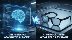 is deepseek publicly traded VS meta ray-ban display ai glasses