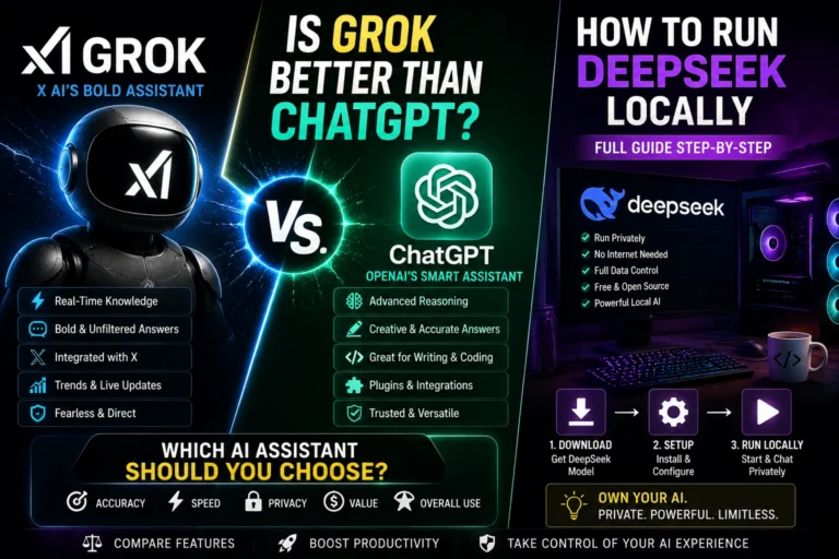 is grok better than chatgpt VS how to run deepseek locally