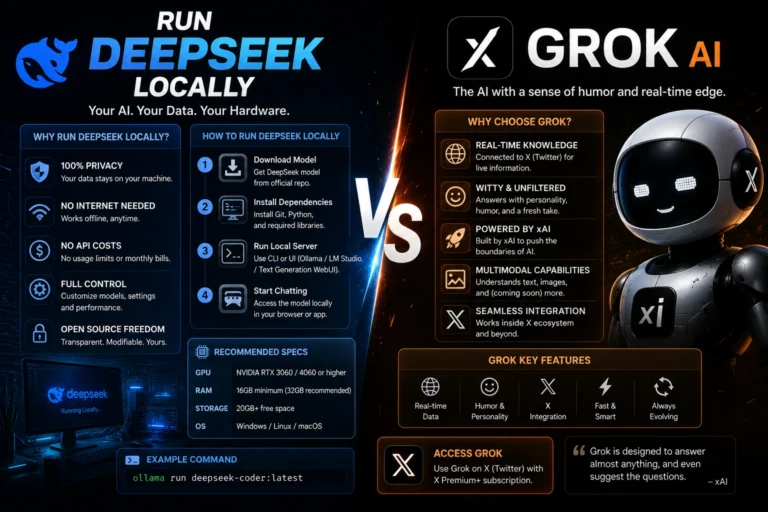 run deepseek locally VS grok hentai