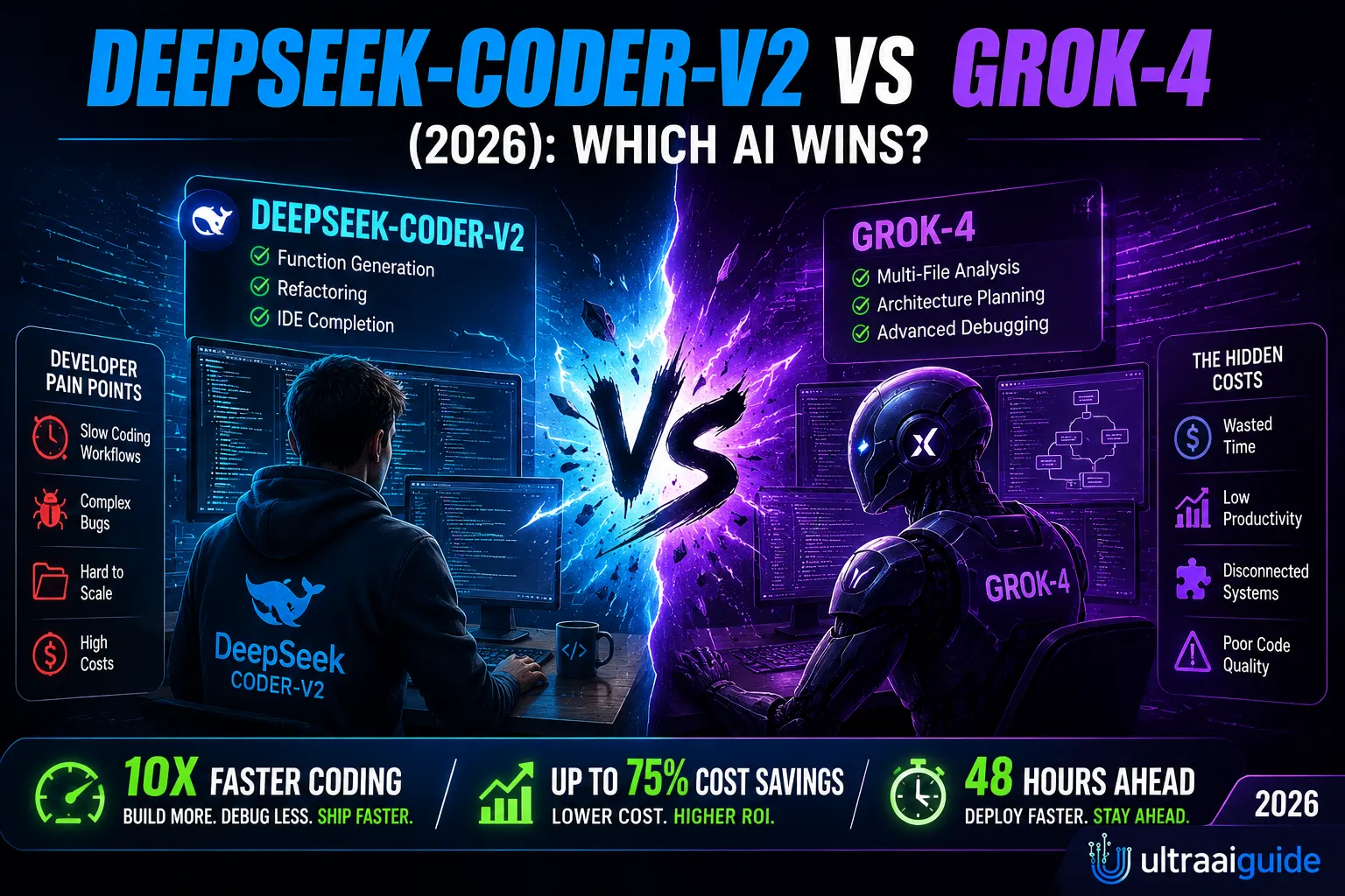 DeepSeek-Coder-V2 vs Grok-4