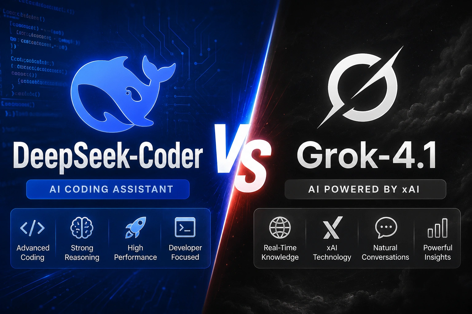 DeepSeek‑Coder VS Grok-4.1