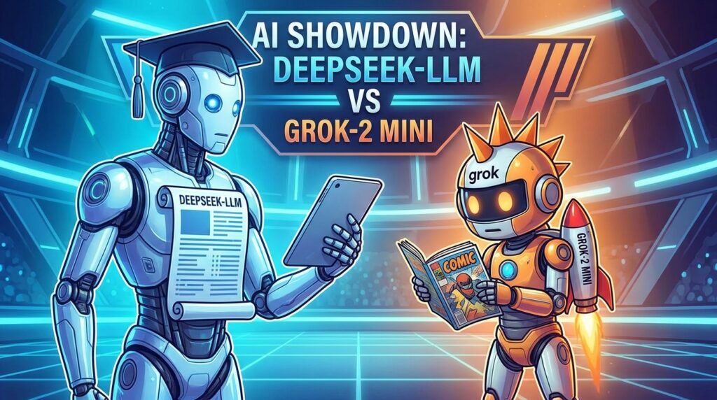 DeepSeek‑LLM VS Grok-2 Mini