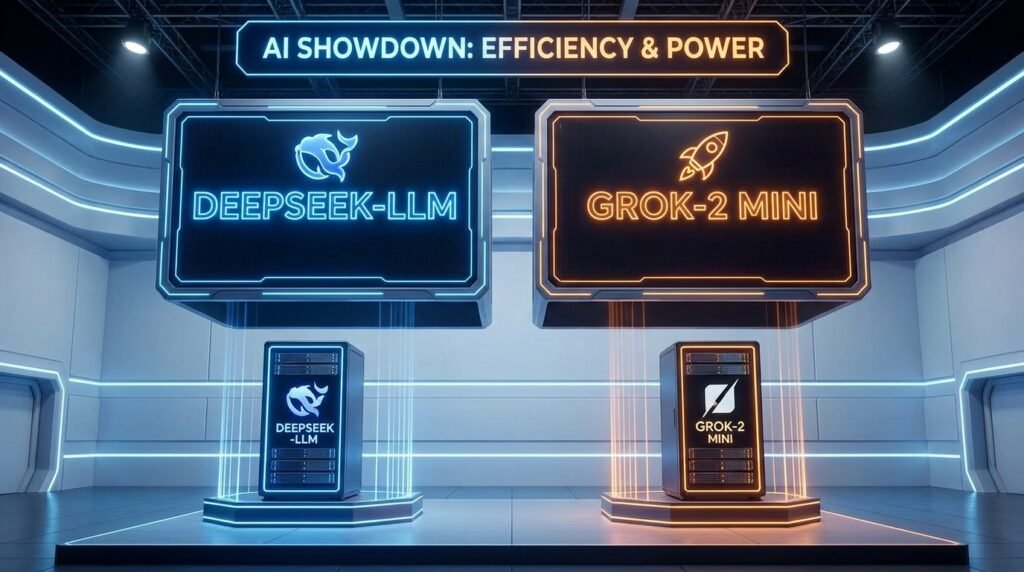 DeepSeek‑LLM VS Grok-2 Mini
