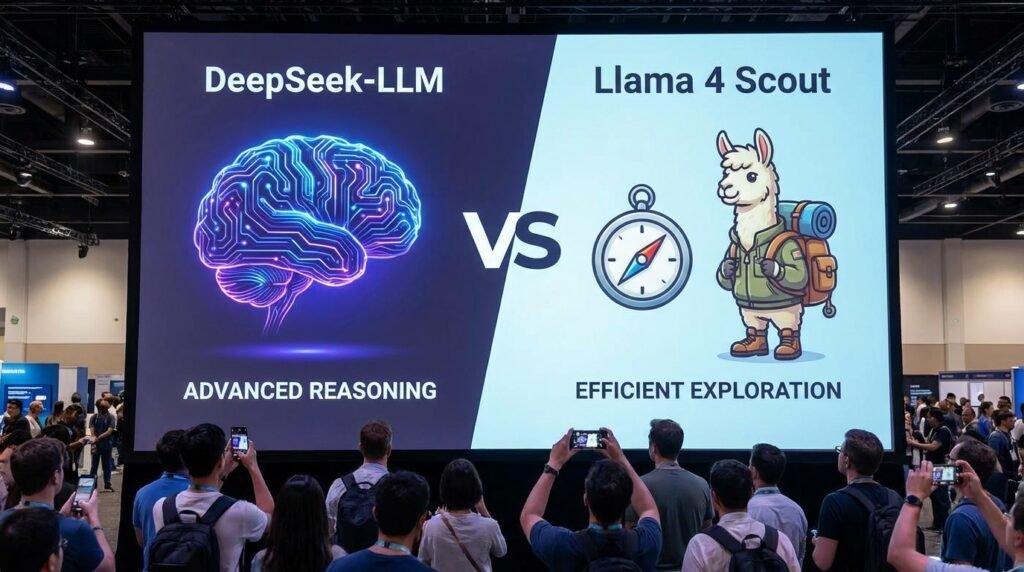 DeepSeek‑LLM VS Llama 4 Scout