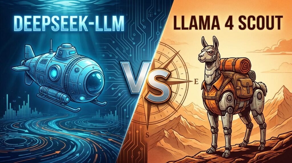 DeepSeek‑LLM VS Llama 4 Scout