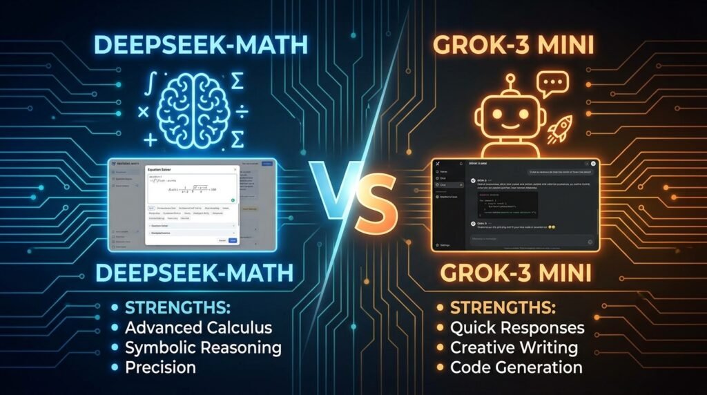 DeepSeek‑Math VS Grok-3 Mini
