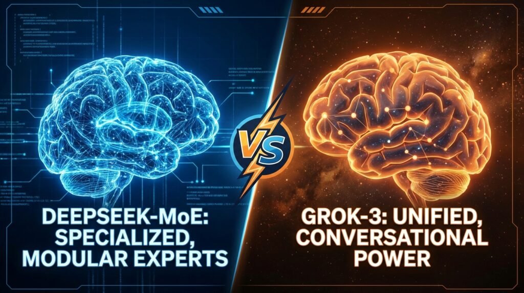 DeepSeek‑MoE VS Grok-3.