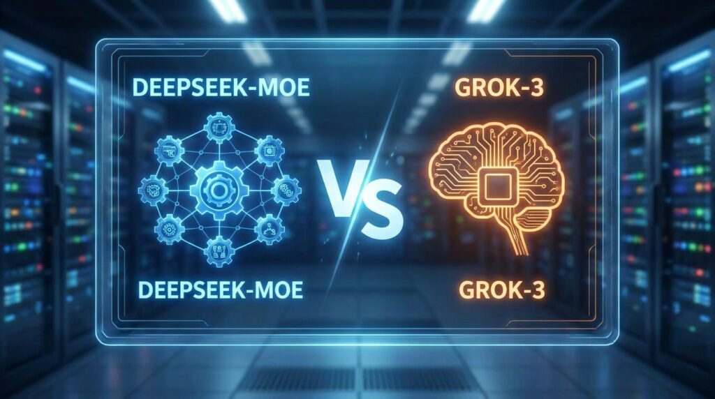 DeepSeek‑MoE VS Grok-3.