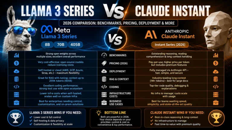 Llama 3 Series VS Claude Instant