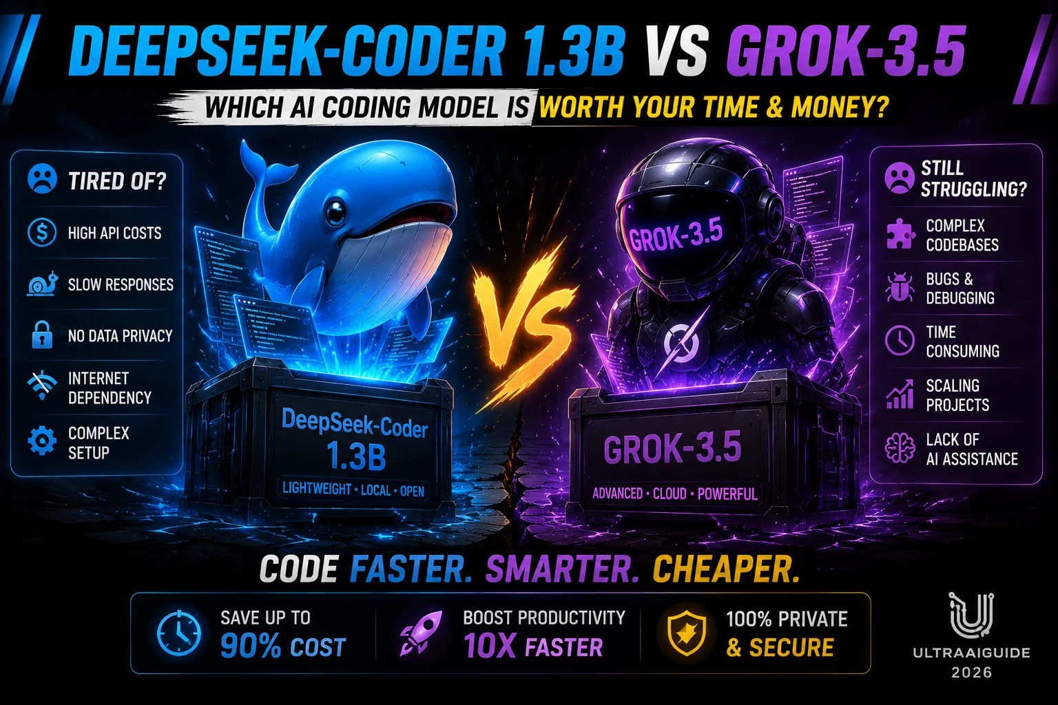 DeepSeek-Coder 1.3B vs Grok-3.5