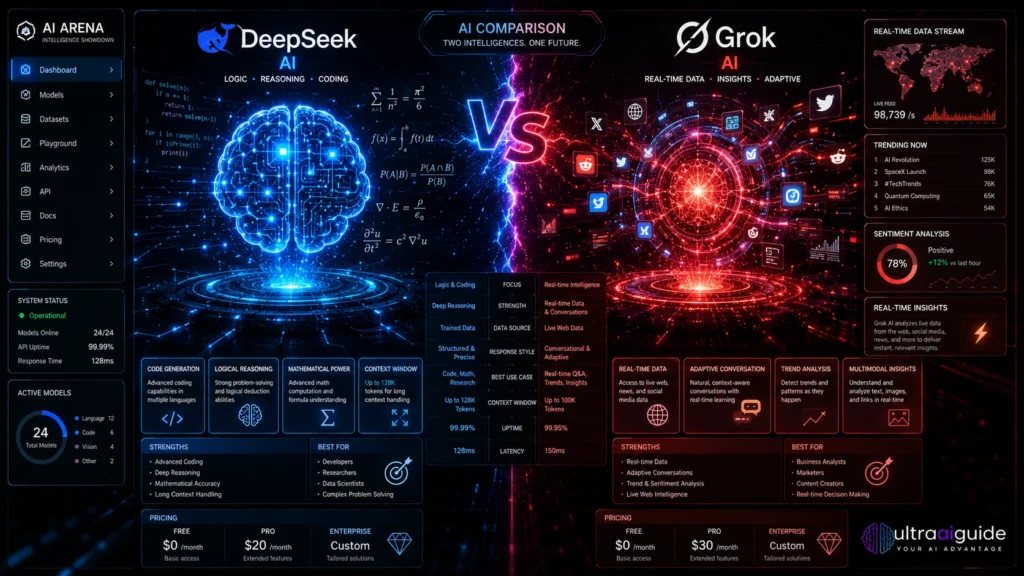 DeepSeek vs Grok AI