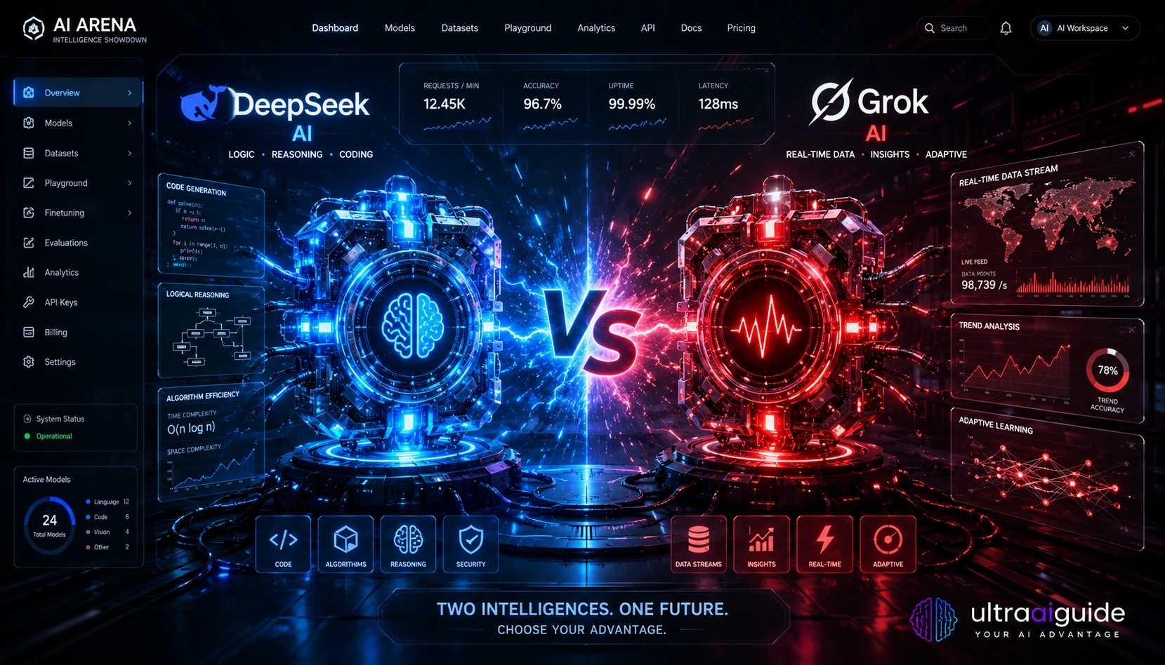 DeepSeek vs Grok AI