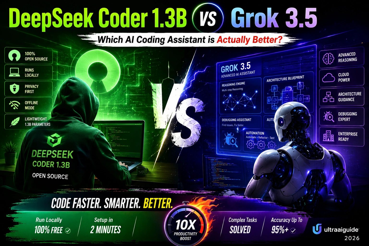 DeepSeek Coder 1.3B vs Grok 3.5
