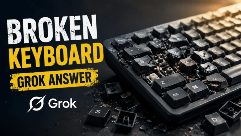 Broken Keyboard-Grok Answer