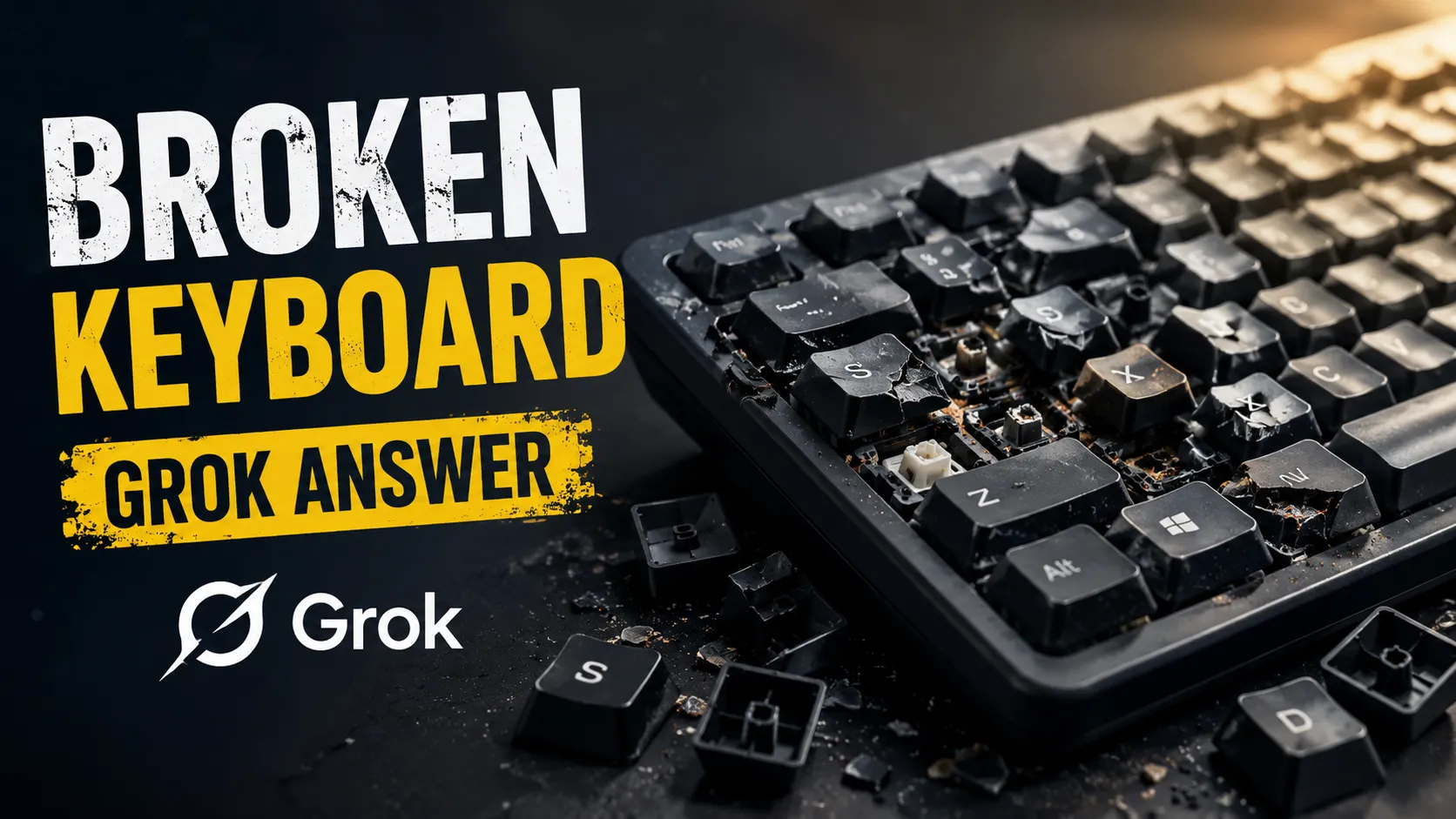 Broken Keyboard-Grok Answer