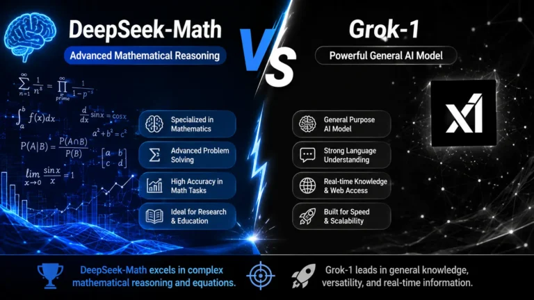 DeepSeek‑Math VS Grok-1
