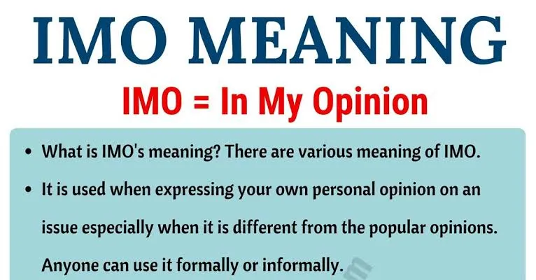 IMO Meaning