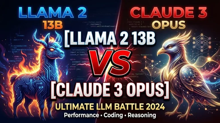 Llama 2 13B VS Claude 3 Opus