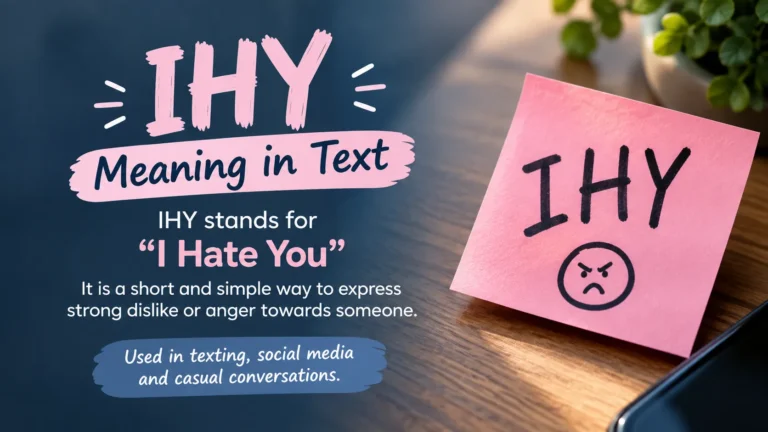 IHY meaning in text