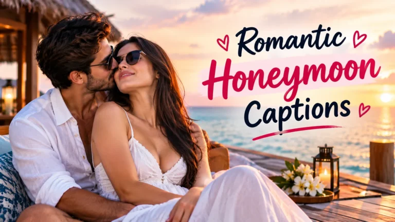 Romantic Honeymoon Captions