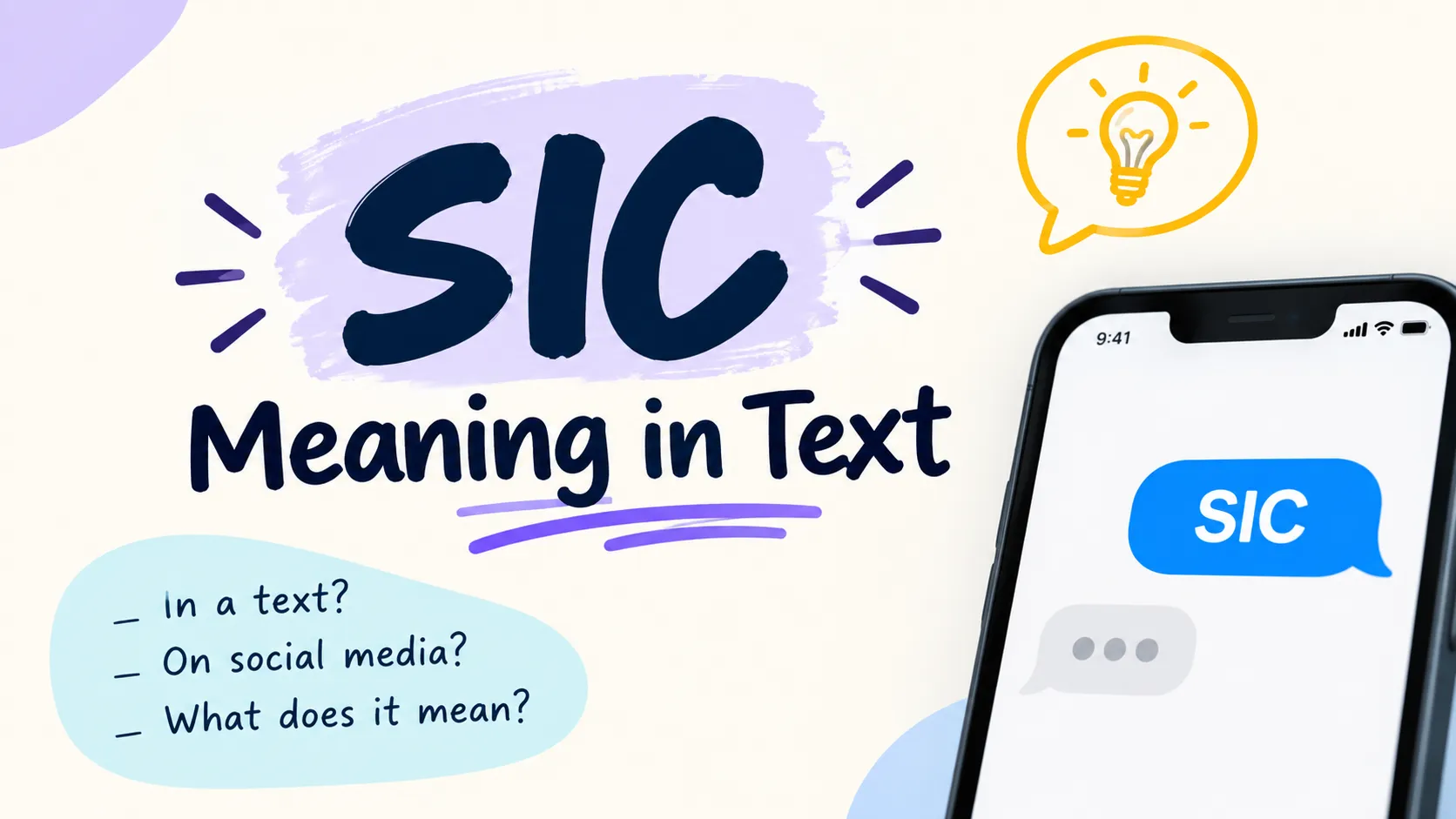 SIC Meaning in Text