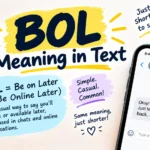 BOL Meaning in Text