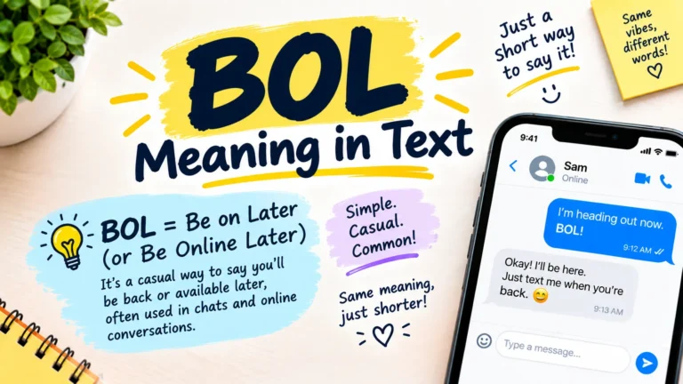 BOL Meaning in Text