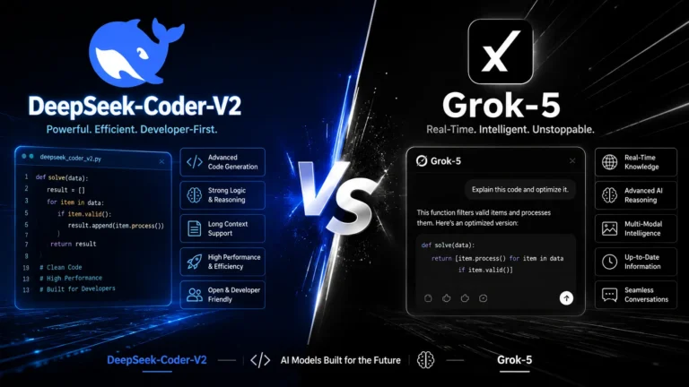 DeepSeek‑Coder‑V2 VS Grok-5