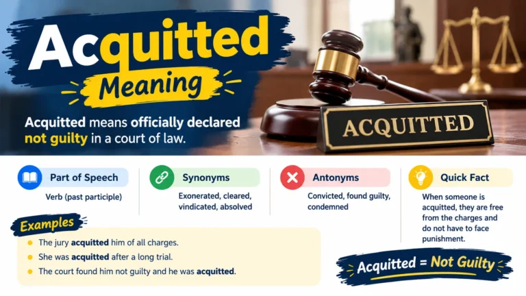 Acquitted Meaning