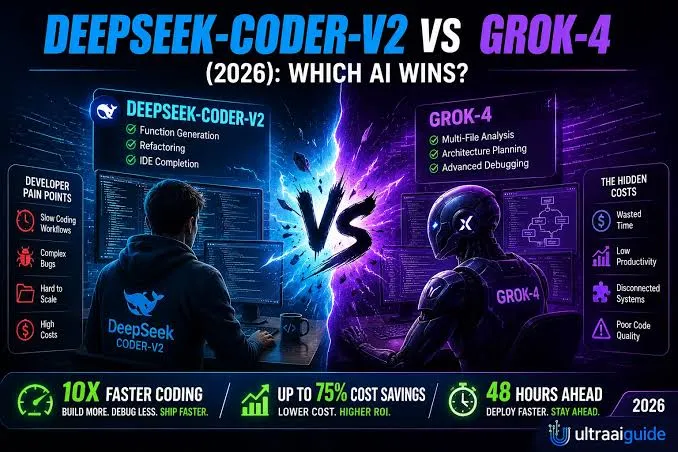 DeepSeek‑Coder‑V2 VS Grok-4