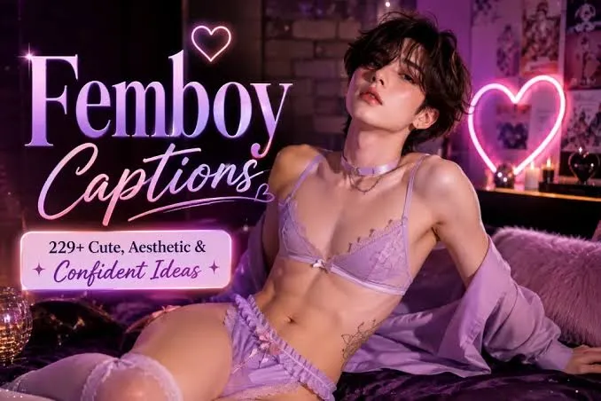  Femboy captions featuring cute, aesthetic, stylish, and confident caption ideas for Instagram and social media posts